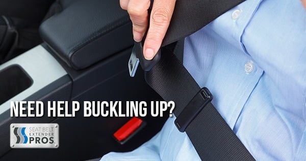 E-Mark Safety Certified - Buckle Up to Drive Safely Rigid 5 Seat Belt Extenders Type A, 7/8 Wide Tongue 