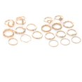 thumbnail image 2 of VONKY Bohemian Retro Moon Joint Knuckle Ring Sets Women Girls Rhinestones Heart Shape Rings Hand Jewelry Set, 2 of 9