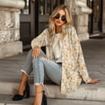 thumbnail image 4 of SCRAWLGOD Pumpkins Cardigan Jacket for Women Lightweight Jacket with Pockets Size S Long Sleeve Ladies Cardigan Sweaters for Fall Washable Womens Long Cardigan for Thanksgiving, 4 of 7