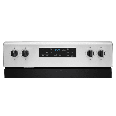 Whirlpool - 5.3 Cu. Ft. Freestanding Electric Range with Self-Cleaning and Frozen Bake™ - Stainless steel