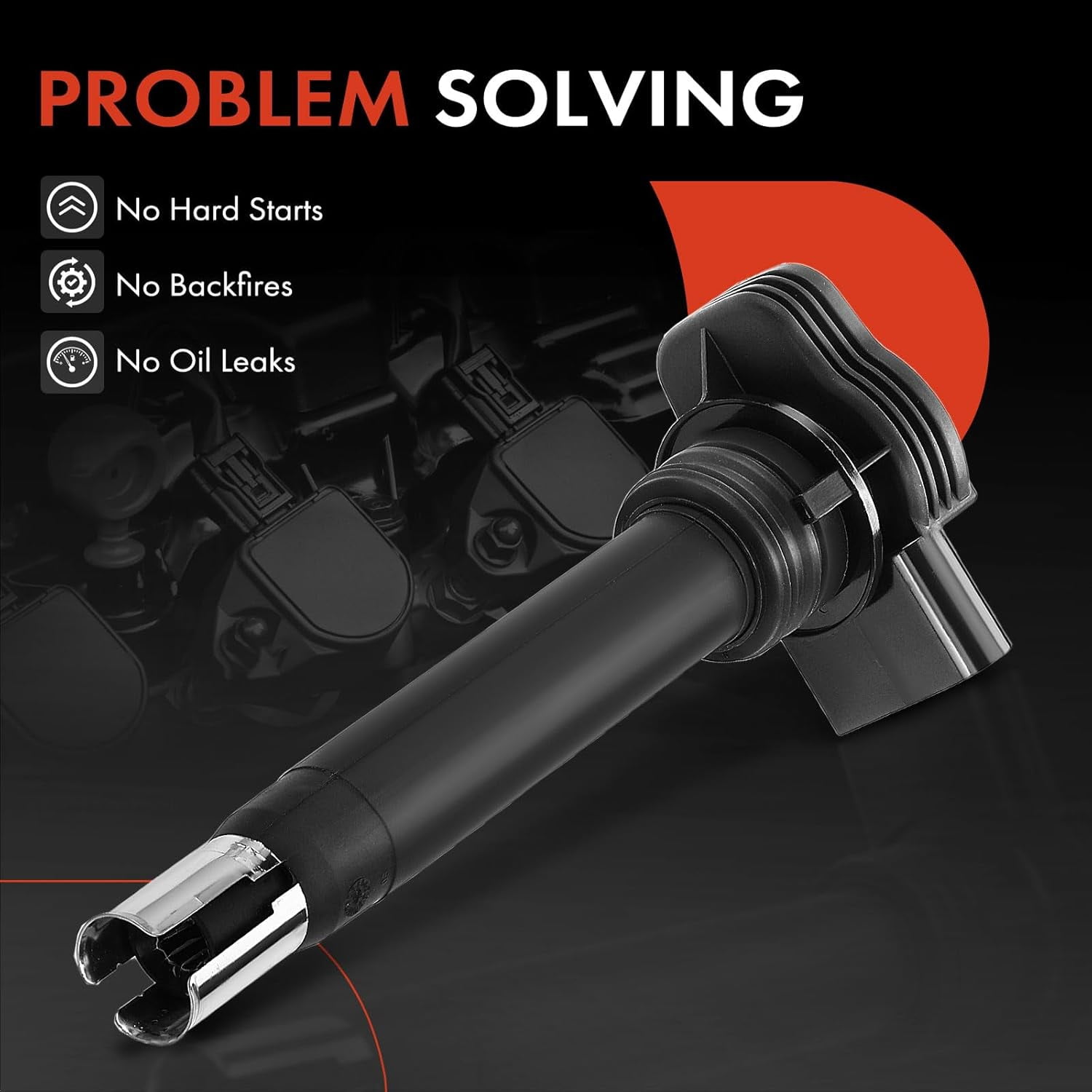 A-Premium Engine Ignition Coil Pack Pack Set of 5 Compatible with Volkswagen Jetta Passat Golf Tiguan Beetle CC Eos GTI Rabbit & Audi A3 A4 A5 A6 TT Quattro allroad Q3 Q5 & More
