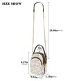 thumbnail image 2 of FORMRS Crossbody Bag for Women Quilted Travel Shoulder Cell Phone Purse with Chain Strap Handbag, Small Floral Pattern, 2 of 7