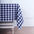 thumbnail image 4 of BalsaCircle Navy Blue Patriotic Veterans Day 54"Square Tablecloth Gingham Checkered Polyester Washable 4th of July Linen, 4 of 8