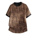 thumbnail image 5 of JTSRKL Mens Embroidered Jacquard T-shirts Patchwork Casual Loose Sporty Short Sleeve Crew Neck Tees Comfy Relaxed Daily Versatile Tops, 5 of 5