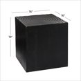thumbnail image 4 of DecMode 16" x 19" Black Wood Intricately Carved Accent Table, 1-Piece, 4 of 11