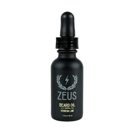 ZEUS Beard Oil for Men - 1 oz - All-Natural Beard Conditioning Oil to Soften Beard and Mustache Hairs (Verbena