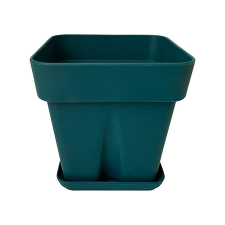 Ncandy Flower Pot (With Tray)  Big Sale! Thickened Anti Fall Silicone Planter Simple Square Home Decoration Succulent Pot Flower Pots