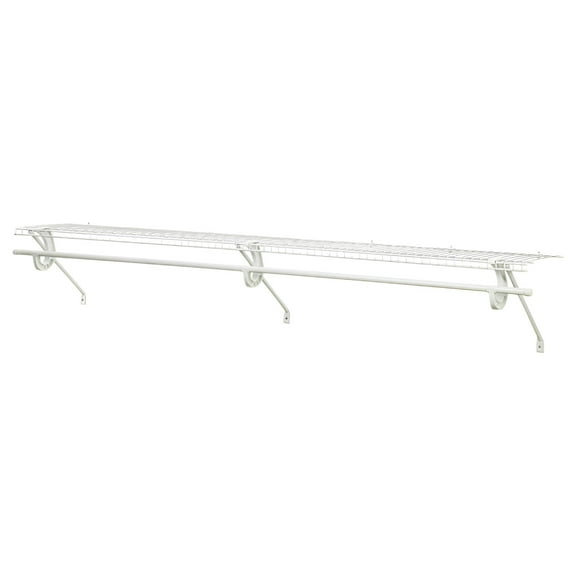 ClosetMaid SuperSlide 6 Ft. W. x 12 In. D. Ventilated Shelf Kit with Bar