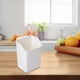thumbnail image 4 of Cesta organizadora de pared para cocina | Almacenamiento de plástico ABS para ajo y jengibre | Soporte pequeño para baño, cocina, hogar, oficina | Blanco | Varias tallas | 1 paquete, 4 of 7