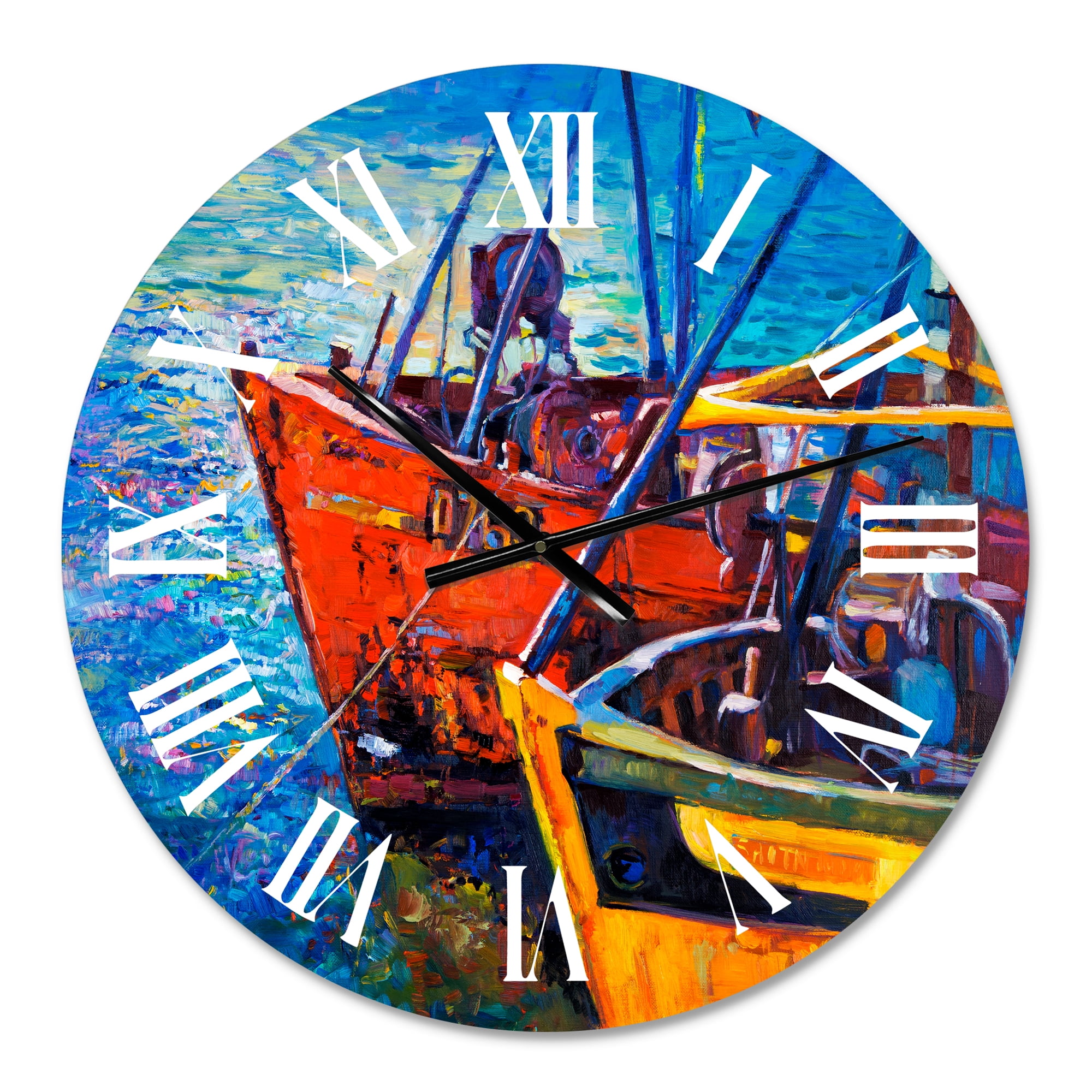 Designart 1 in Coastal Wall Clock