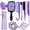Purple, variant on Hair Combs Curved Rat Tail Comb Curly Hair Brush Salon Hair Tools 12pcs/set