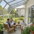 thumbnail image 3 of Palram - Canopia Sun Room 6' x 12' Polycarbonate Walk-In Greenhouse - White - with Roof Vent, 3 of 8