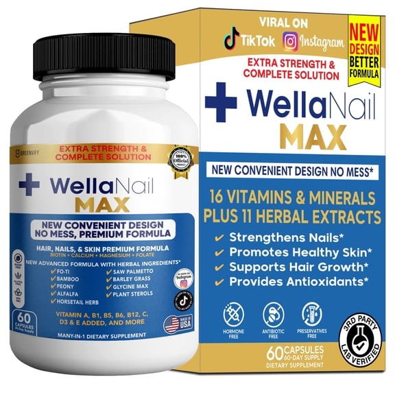 GreenVify WellaNail Max – Nail Strength & Appearance Support Formula