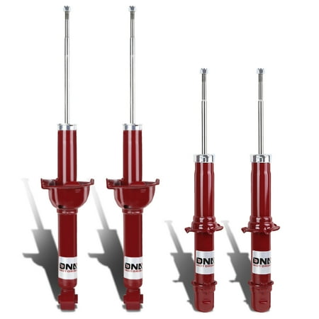Dna Motoring For 97 01 Honda Crv Rd1 Rd3 Front Rear 4pcs Shock Dna Motoring For 97 01 Honda Crv Rd1 Rd3 Front Rear 4pcs Shock Absorbers Red 98 99 00
