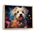 thumbnail image 2 of Designart "Pop Art Magic Of Maltese II" Animals Dog Floater Framed Canvas Prints, 2 of 5