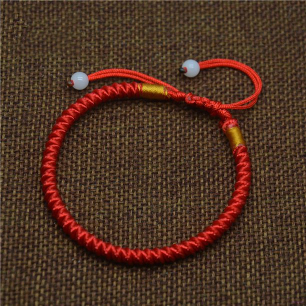 Pulsera trenzada de buena suerte para hombres y mujeres/pulsera de cuerda roja con cuerda roja/joyería Gao Jiahui unisex