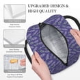 thumbnail image 3 of Fotbe Lavender Flowers Pattern Lunch Bag, Insulated Lunch Box, Small Leakproof Cooler Food Lunch Containers Reusable High Capacity Lunch Tote Bags for Work, Travel, Outdoor, 3 of 6