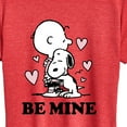 thumbnail image 3 of Peanuts - Be Mine - Women's Short Sleeve Graphic T-Shirt, 3 of 6