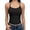 Black, variant on Women’s Ribbed Fitted Tank Tops with Sleeveless,Womens Halter Neck Camisoles,Army Green,Size L