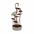 thumbnail image 4 of METAL CRANE WITH LEAVES IN PAIL FOUNTAIN, 4 of 5
