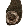 thumbnail image 4 of Jeffrey Campbell Fleurisse Black Glitter Flower Detailed Open Toe Flat Sandals (Black Glitter, 6), 4 of 4