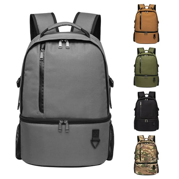 Mochila térmica TUGUAN con aislamiento para 38/42 latas, doble piso, gris