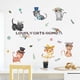 thumbnail image 2 of Juego de pegatinas de pared Cateissary calcomanía de PVC autoadhesivo decorativa, 2 of 6
