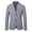 Grey, variant on Styesk Jackets for Men Men's Fashion Solid Color Thin Style Breasted Lapel Pocket Long Sleeved Suit Jacket