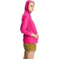 thumbnail image 3 of Hanes Womens Slub Jersey Hoodie, XL, Amaranth, 3 of 8