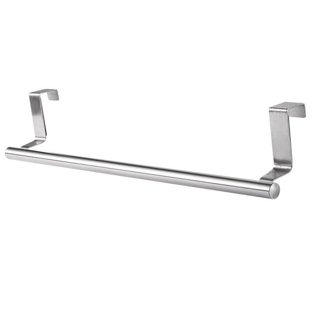 Toallero de acero inoxidable sobre puerta Soportes colgantes Baño Cocina Toal Moderno Zulema Soporte de estante sobre la puerta