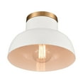 thumbnail image 3 of Elk Home 10-Inch Wide Lewellen Semi Flush Mount, Matte White, 3 of 5