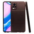 thumbnail image 1 of Funda de Silicon Uso Rudo Atti Rugged Carbon Vivo V20 Cafe 1pz Mas Mica 9D, 1 of 8
