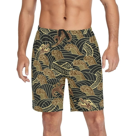 Checkerboard Plaid Pajama shorts Mens Lounge Sleep Shorts Lightweight Men Pajama Bottoms with Drawstring Pockets