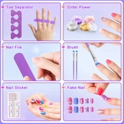 GORISP Kids Nail Polish Kit For Girl4-6-Year-Old Girls' Nail Polish Set, Children's Nail Strippable Set Designed For Girls, Special Children's Nail Polish Set For Girls With Unicorn Theme Storage Box