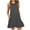 Dark Gray(Trend), variant on Dresses Summer Sundress for Women 2025 Party Dress O Neck Casual Pockets Sleeveless Above Knee Dress