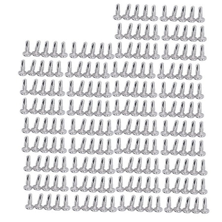 

Octpeak 304 Stainless Steel Screws Self Tapping Screw 200 Pcs 304 Stainless Steel Screws 4.2x13mm Round Head Self Drilling Screw For Home Installation
