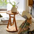 thumbnail image 4 of ﻿Round Coffee Table Wooden Tensegrity End Table Nightstand Floating Side Table for Living Room Indoor Decor,Fit Most Home, 4 of 7