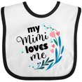 thumbnail image 3 of Inktastic My Mimi Loves Me Girl Girls Baby Bib, 3 of 4