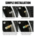 thumbnail image 5 of 4 Pcs Tire Pressure Monitor Stem Caps 4Bar 36Psi Car Tire Pressure Gauge, Universal 3-Color Eye Alert Stem Caps For Cars, Motorcycles, Trucks, Suvs, Rvs & More, 5 of 5