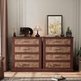 thumbnail image 2 of EastVita 4 Drawer Dresser for Bedroom Farmhouse Tall Chest of Drawers with Metal Handles Rustic Wooden Dresser for Living Room Hallway, 2 of 7
