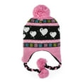 thumbnail image 2 of Hello Kitty Hearts and Snowflakes Knit Laplander Hat, 2 of 3