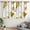 White and Gold, variant on White and Copper Marble Pattern Blackout Curtains,Triple Weaved Fabric,Thermal Insulated,Room Darkening,Grommet Top,2 Panels,42x45in(107x114cm)