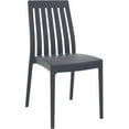 thumbnail image 1 of Compamia Soho Chaise de Salle à Manger de Patio en Gris Foncé, 1 of 12