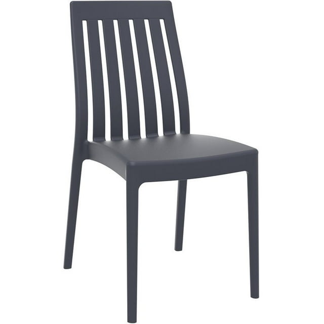 Compamia Soho Chaise de Salle à Manger de Patio en Gris Foncé
