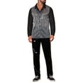 thumbnail image 2 of INSPIRE CHIC Men's Camp Collar Long Sleeve Sequin See Through Shirt M Black, 2 of 6