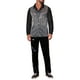 thumbnail image 2 of CAMISA DE MANGA LARGA CON COLLAR CAMPERO Y LENTEJUELAS TRANSPARENTE PARA HOMBRE L NEGRO, 2 of 6