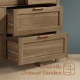 thumbnail image 6 of ARKANTOS Wooden 7 Drawer Dressers, 47 Inch Wide Chests of Drawers for Bedroom, Deep Walnut, 6 of 12