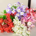 thumbnail image 3 of Joernso 1 x Bouquet/60 Heads Artificial Fake Campanula Flower Leaf Wedding Party Decor, 3 of 8