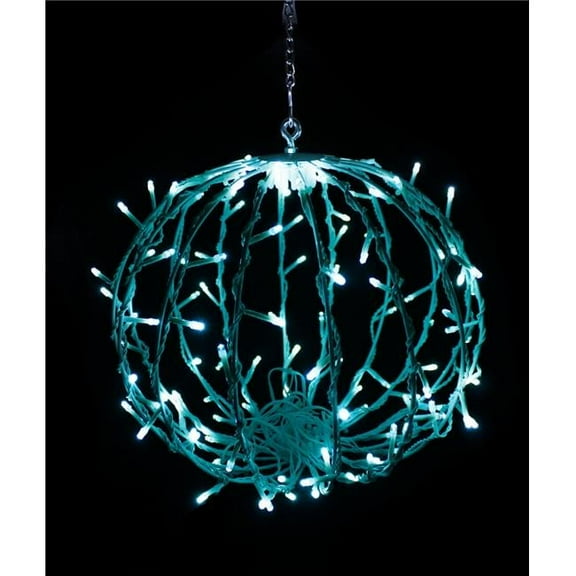 12 in. LED Sphere Lights, Teal - 120 Count