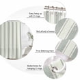 thumbnail image 3 of Decorative Shower Curtain Farmhouse Polyester Fabric Waterproof Bath Shower Curtains Bathroom Accessories Green Stripe Shower Curtain 60x72 Inch for Home Hotel Modern Farmhouse Geometric Striped, 3 of 9